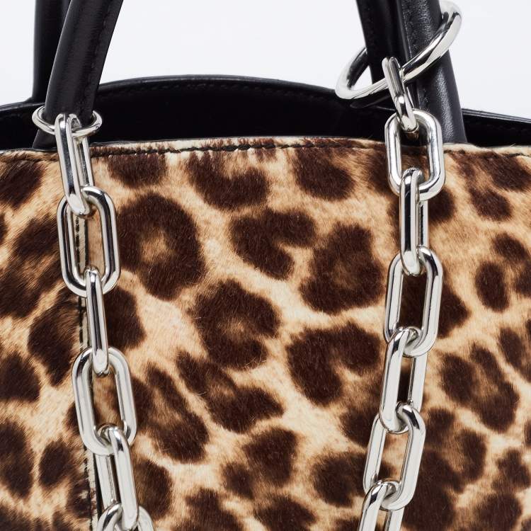 Pre Owned Alexander Wang Tri Color Calfhair and Leather Mini Runway Roxy Bucket Bag