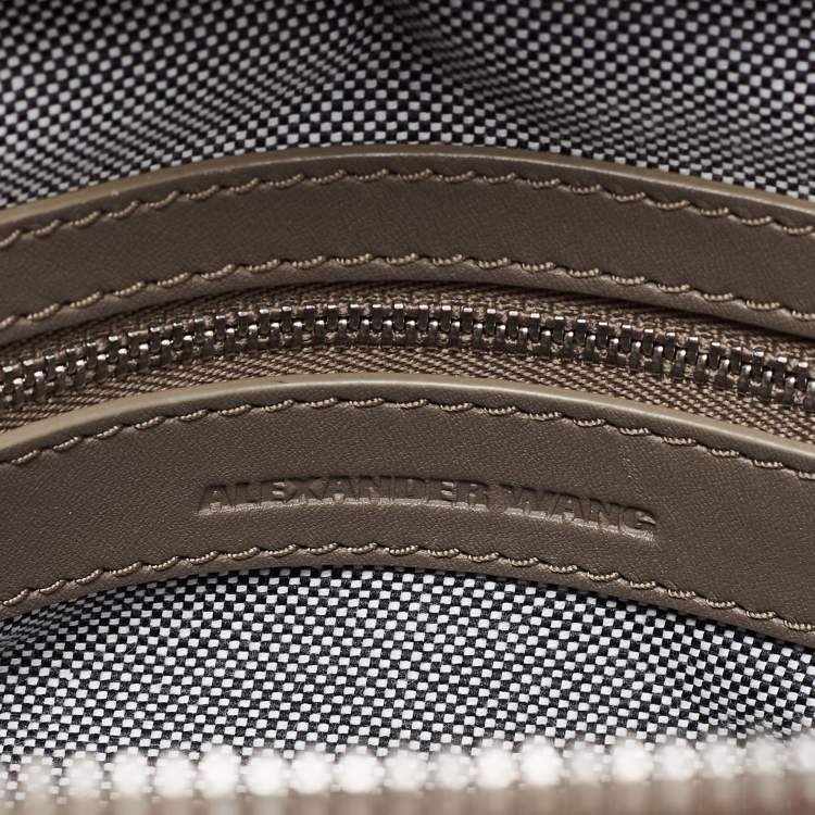 Pre Owned Alexander Wang Brown Suede And Leather Satchel