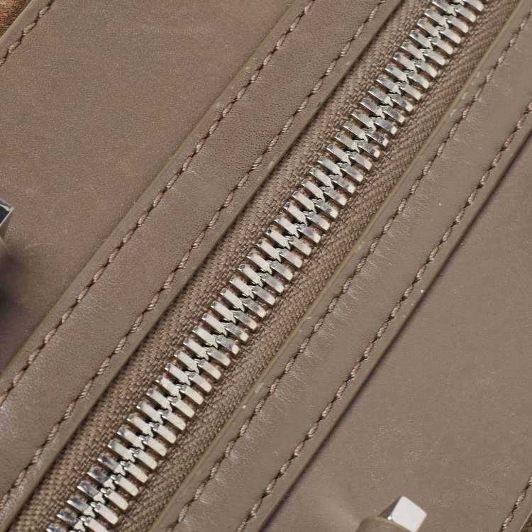 Pre Owned Alexander Wang Brown Suede And Leather Satchel