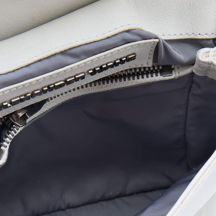 Pre Owned Alexander Wang White Leather Small Marion Shoulder Bag