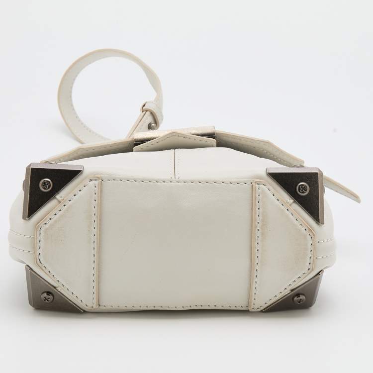 Pre Owned Alexander Wang White Leather Small Marion Shoulder Bag