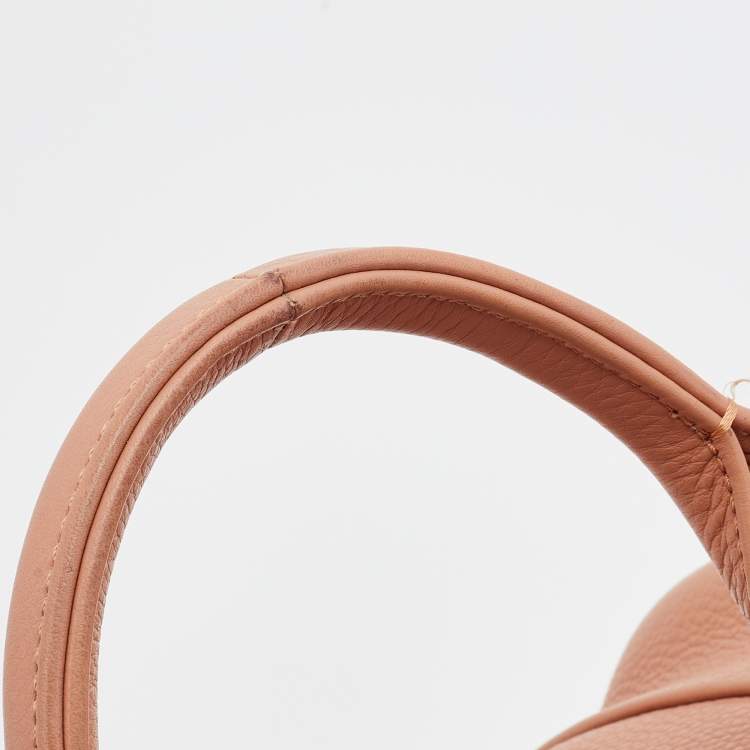 Pre Owned Alexander Wang Peach Pebbled Leather Rocco Duffle Bag