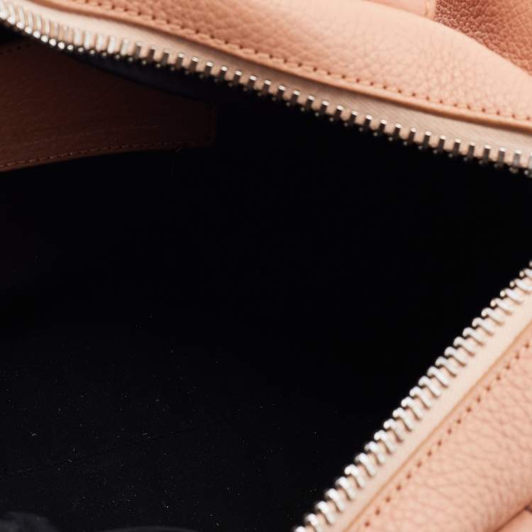 Pre Owned Alexander Wang Peach Pebbled Leather Rocco Duffle Bag