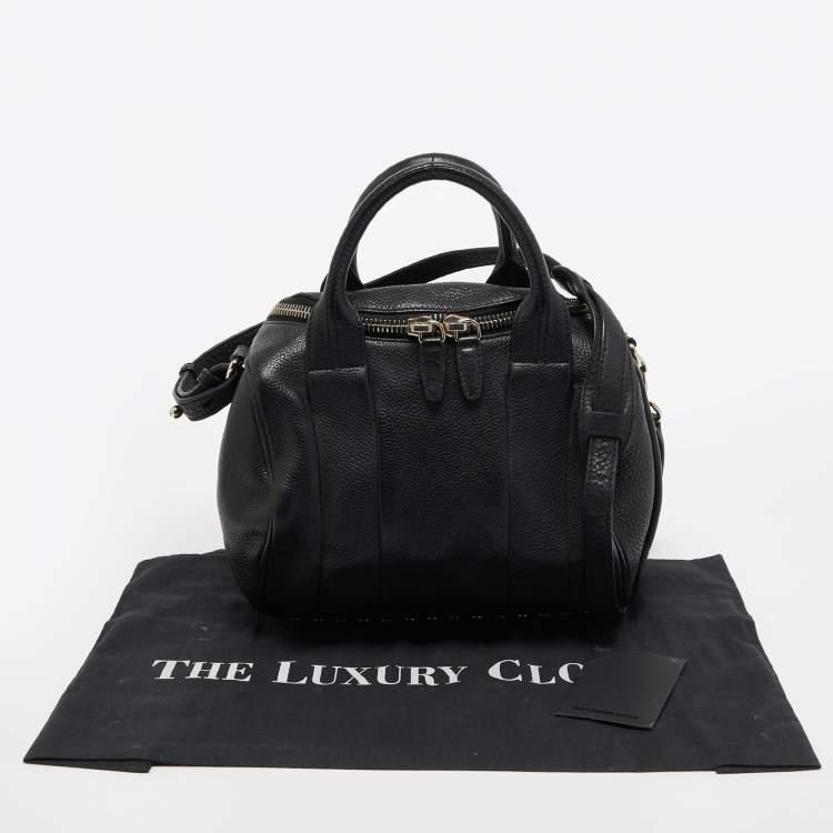Pre Owned Alexander Wang Black Leather Rocco Satchel