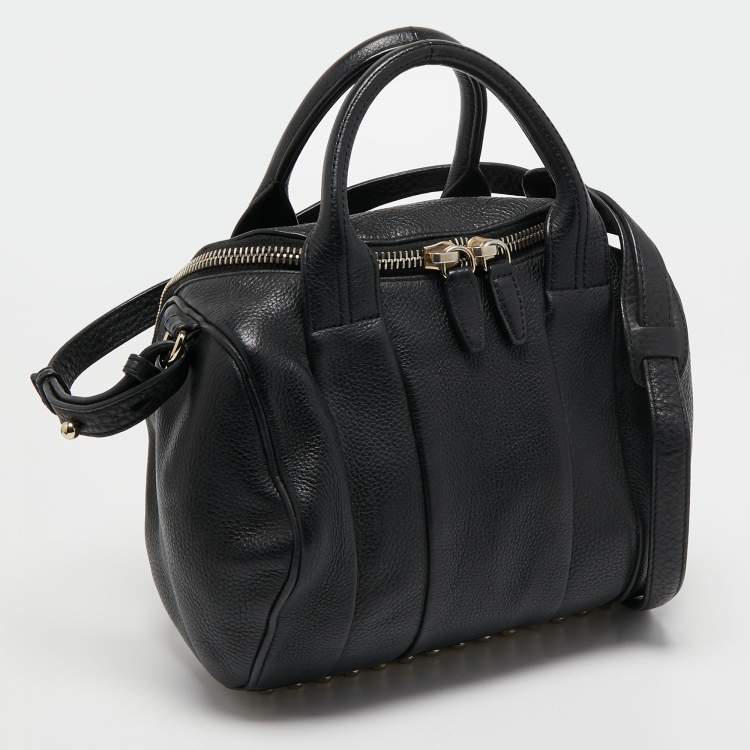 Pre Owned Alexander Wang Black Leather Rocco Satchel