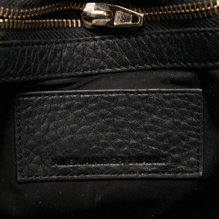 Pre Owned Alexander Wang Black Leather Rocco Satchel