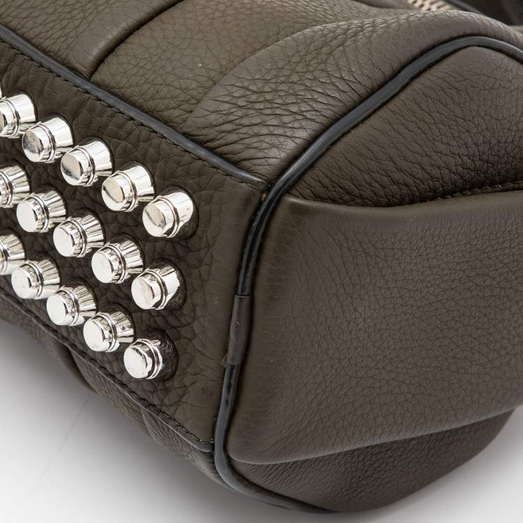 Pre Owned Alexander Wang Green Pebbled Leather Mini  Rockie Satchel