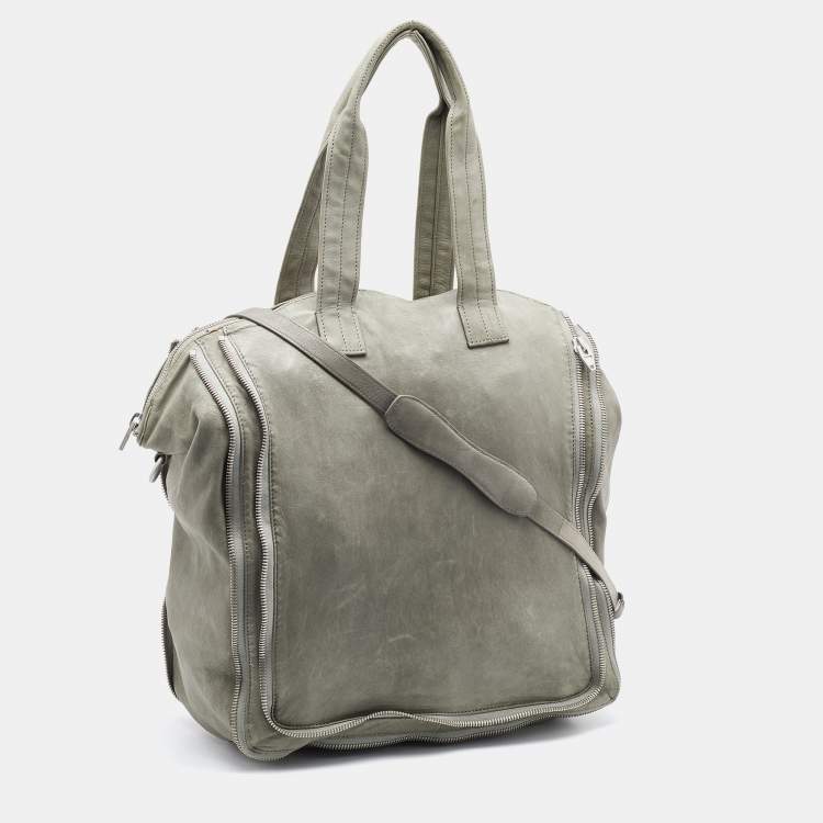 Pre Owned Alexander Wang Pale Green Leather Adjustable Satchel
