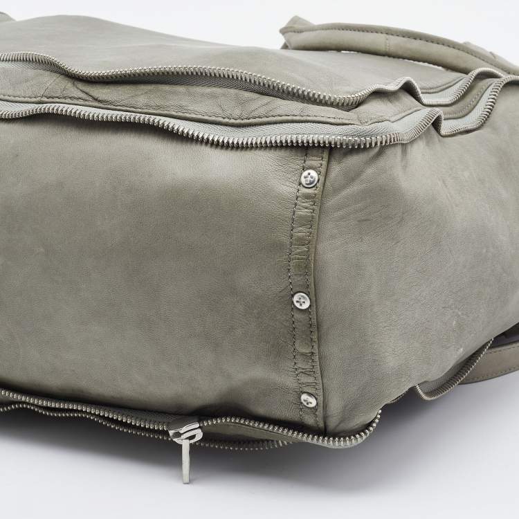 Pre Owned Alexander Wang Pale Green Leather Adjustable Satchel
