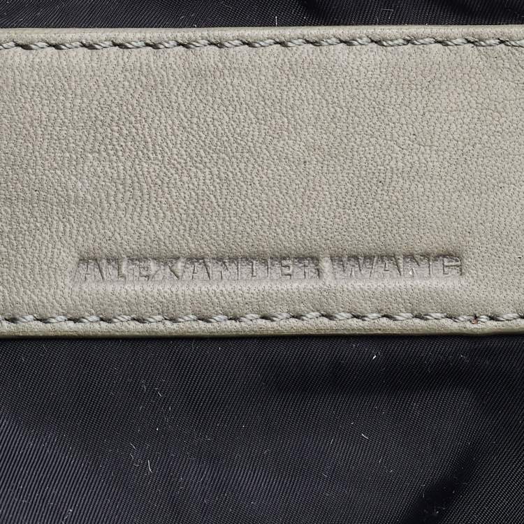 Pre Owned Alexander Wang Pale Green Leather Adjustable Satchel