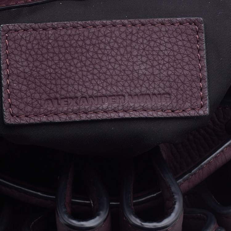 Pre Owned Alexander Wang Purple Leather Diego Bucket Bag