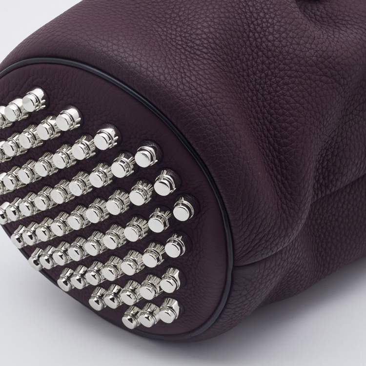 Pre Owned Alexander Wang Purple Leather Diego Bucket Bag