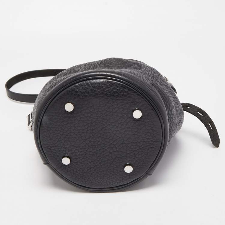 Pre Owned Alexander Wang Black Leather Diego Bucket Bag