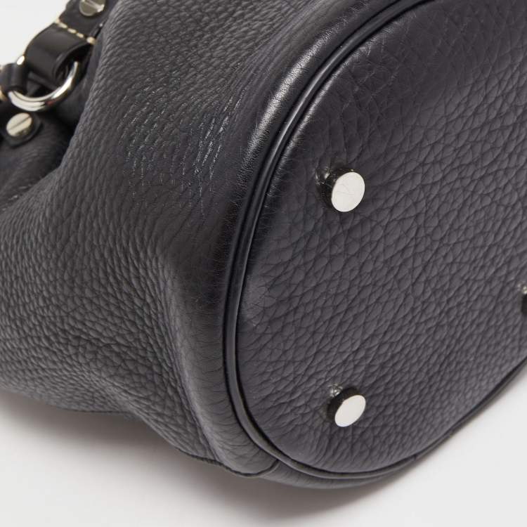 Pre Owned Alexander Wang Black Leather Diego Bucket Bag