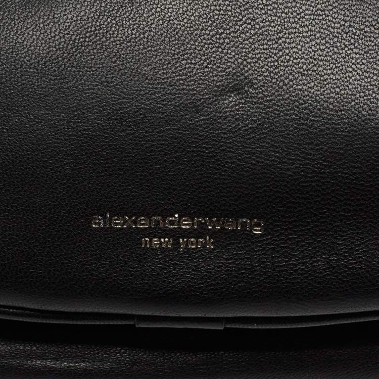 Pre Owned Alexander Wang Black Leather Attica Belt Bag