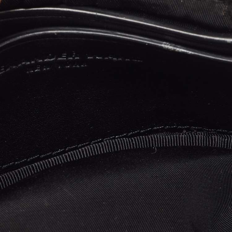 Pre Owned Alexander Wang Black Satin and Leather Mini Attica Belt Bag