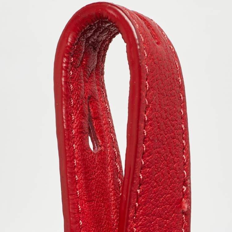 Pre Owned Alexander Wang Red Textured Leather Rocco Bag