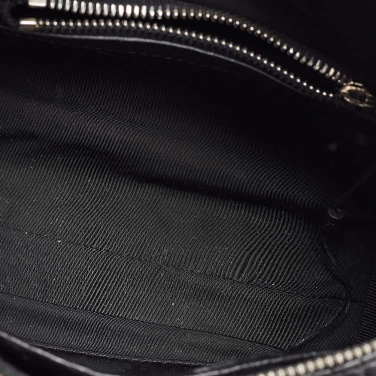 Pre Owned Alexander Wang Black Textured Leather Mini Rocco Bag