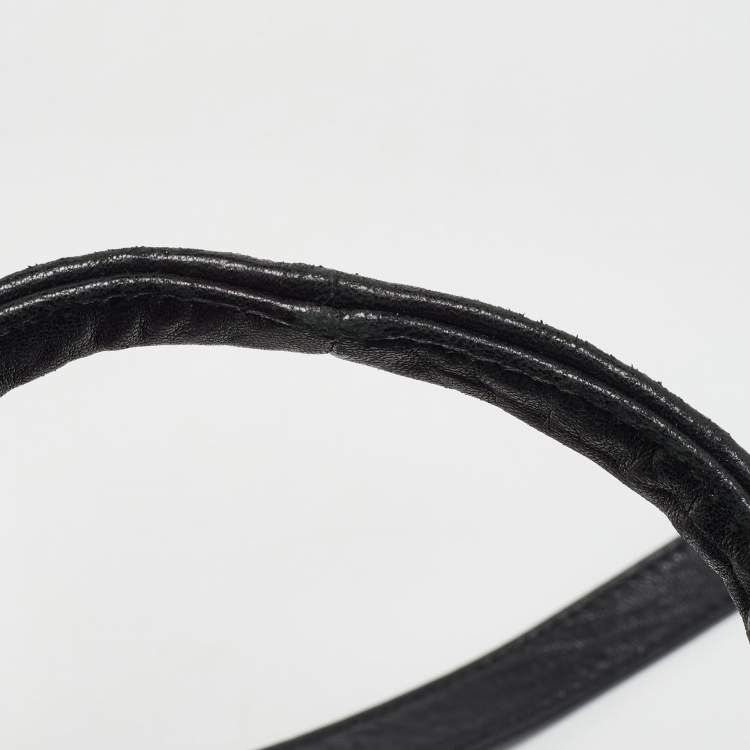 Pre Owned Alexander Wang Black Textured Leather Mini Rocco Bag