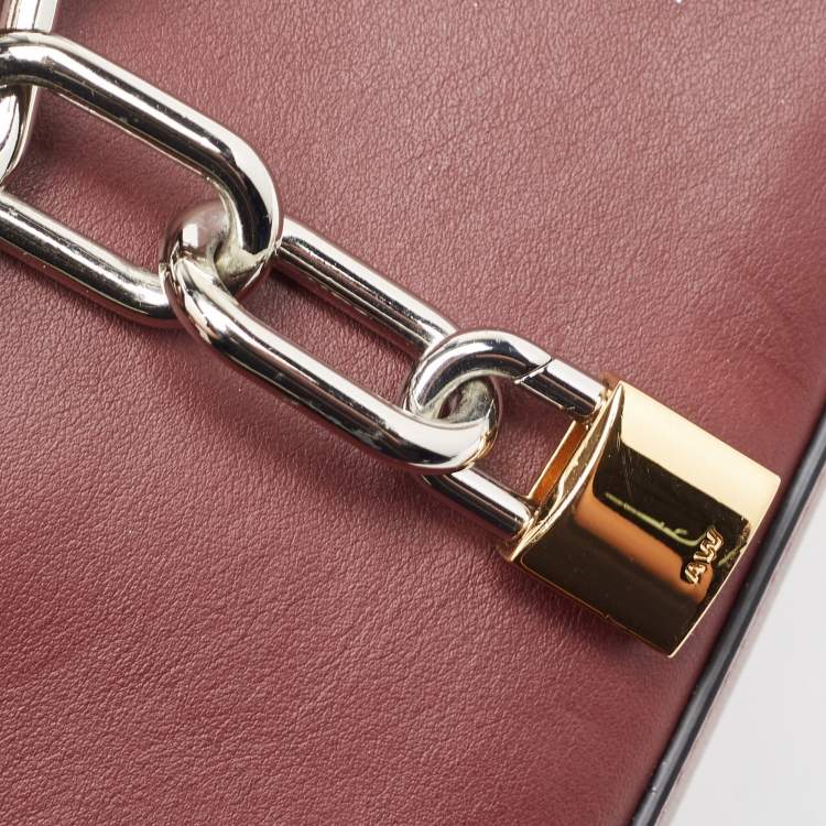Pre Owned Alexander Wang Burgundy Leather Attica Shoulder Bag