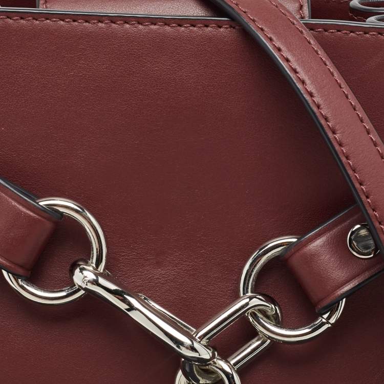 Pre Owned Alexander Wang Burgundy Leather Attica Shoulder Bag
