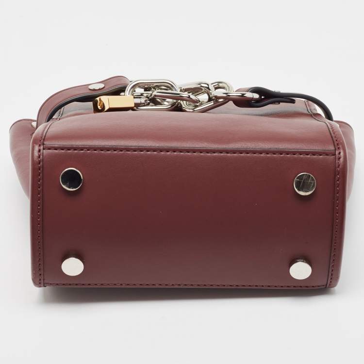 Pre Owned Alexander Wang Burgundy Leather Attica Shoulder Bag