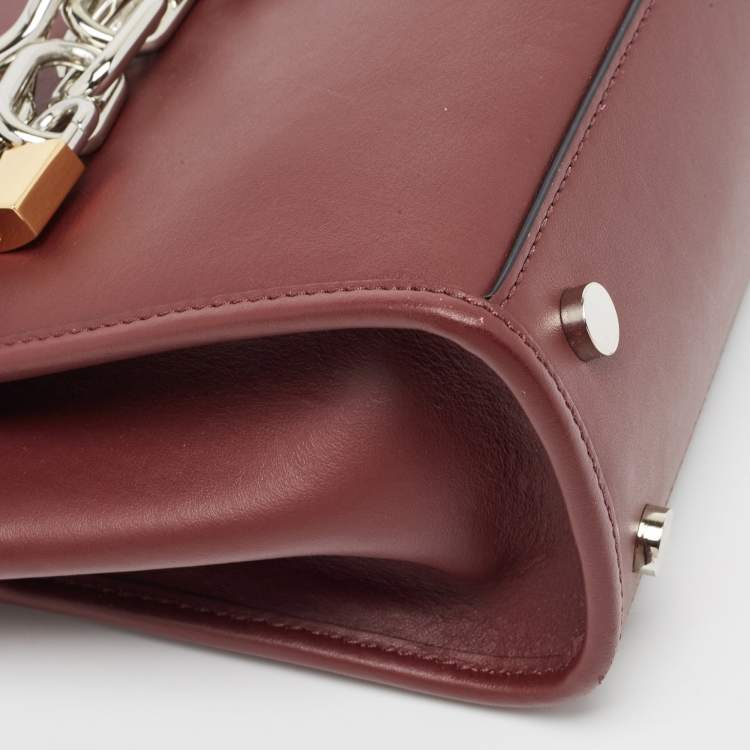 Pre Owned Alexander Wang Burgundy Leather Attica Shoulder Bag