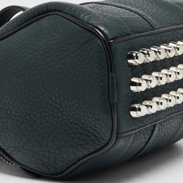 Pre Owned Alexander Wang Green Leather Rocco Satchel