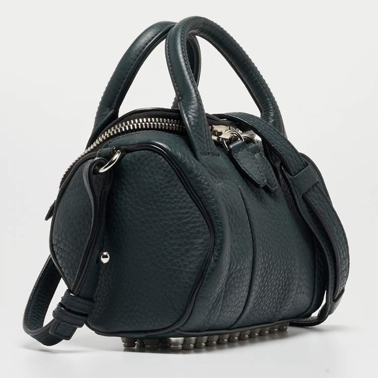 Pre Owned Alexander Wang Green Leather Rocco Satchel