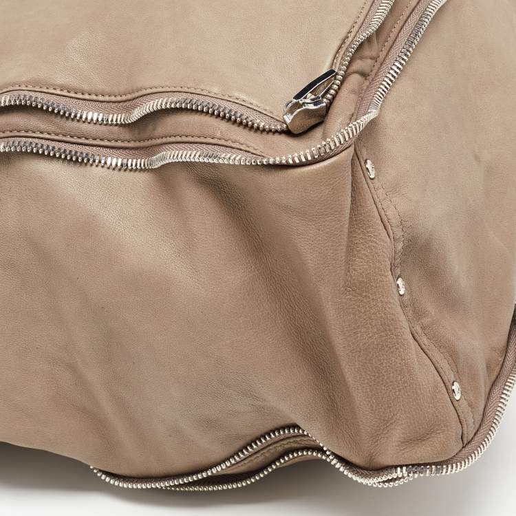 Pre Owned Alexander Wang Grey Leather Trudy Zip Tote