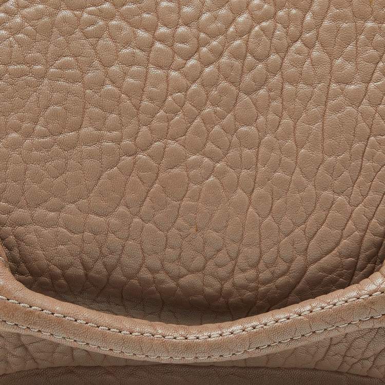 Pre Owned Alexander Wang Beige Leather Zipped Pouch