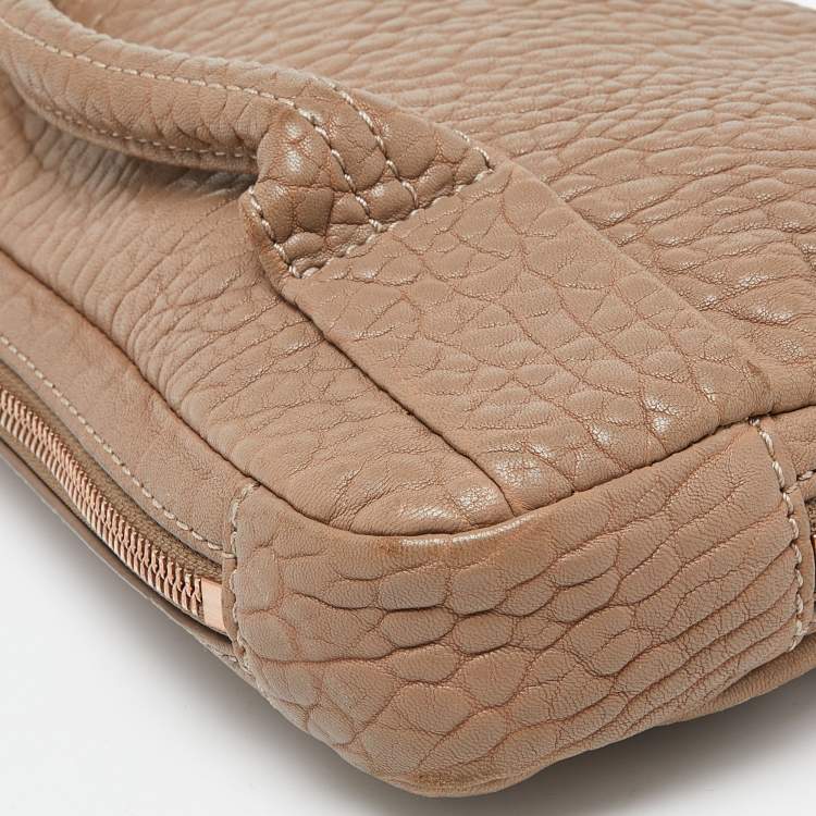 Pre Owned Alexander Wang Beige Leather Zipped Pouch