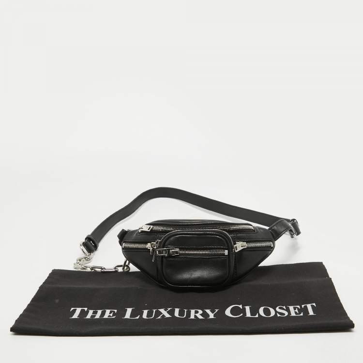 Pre Owned Alexander Wang Black Leather Attica Belt Bag
