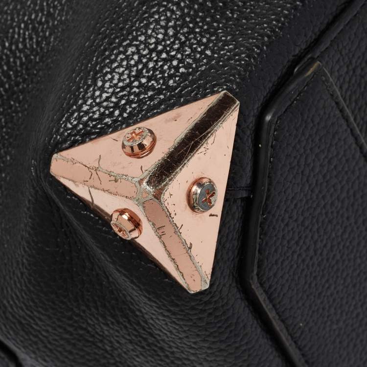 Pre Owned Alexander Wang Black Grain Leather Emile Satchel