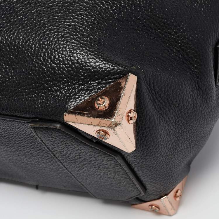 Pre Owned Alexander Wang Black Grain Leather Emile Satchel