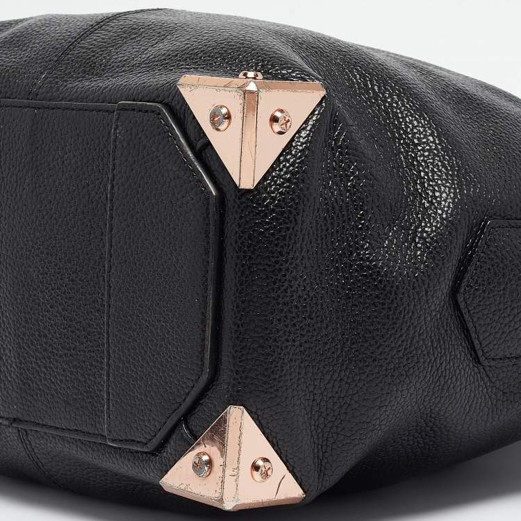 Pre Owned Alexander Wang Black Grain Leather Emile Satchel