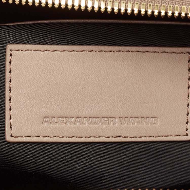 Pre Owned Alexander Wang Beige Leather Prisma Skeletal Tote