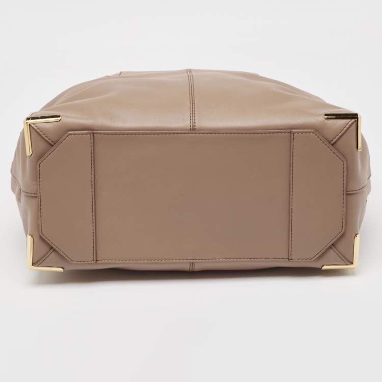 Pre Owned Alexander Wang Beige Leather Prisma Skeletal Tote