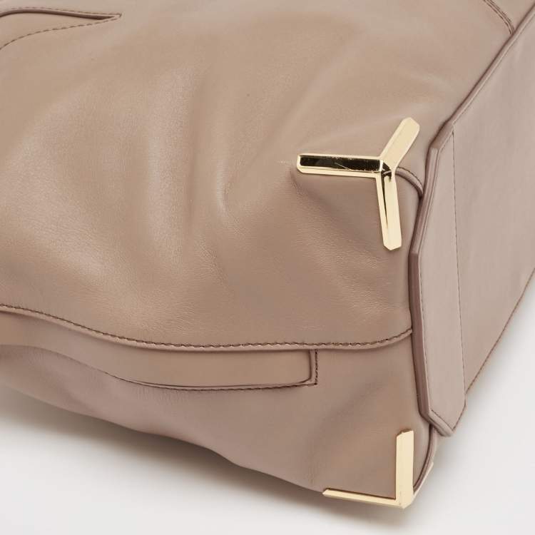 Pre Owned Alexander Wang Beige Leather Prisma Skeletal Tote