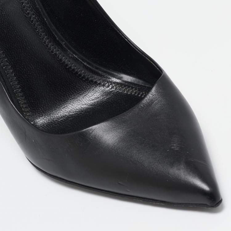 Pre Owned Alexander Wang Black Leather Pointed Toe Pumps Size 39