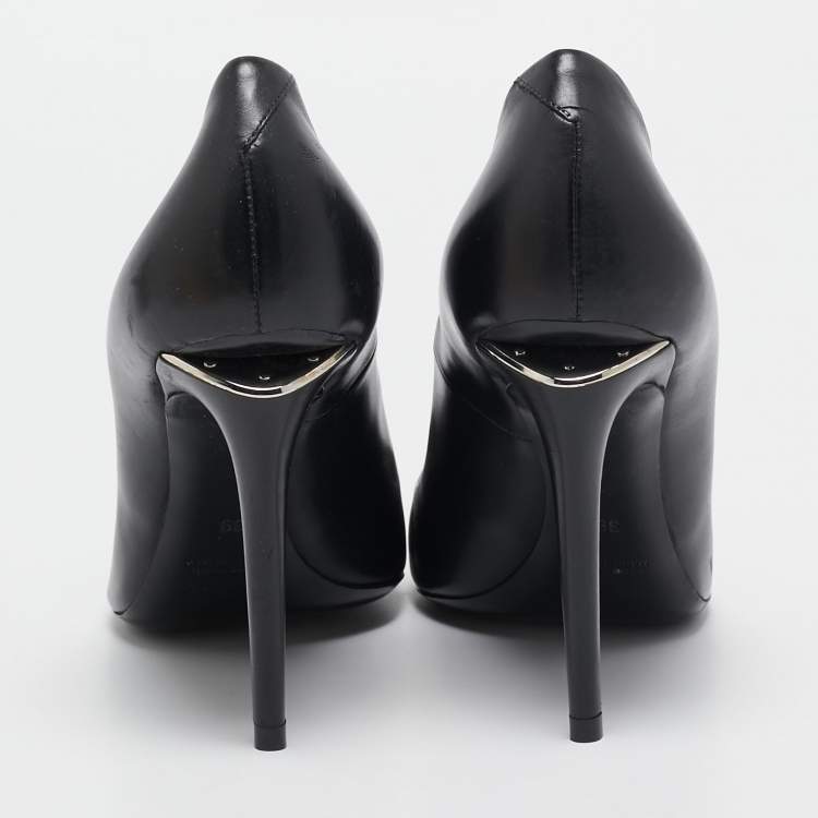 Pre Owned Alexander Wang Black Leather Pointed Toe Pumps Size 39