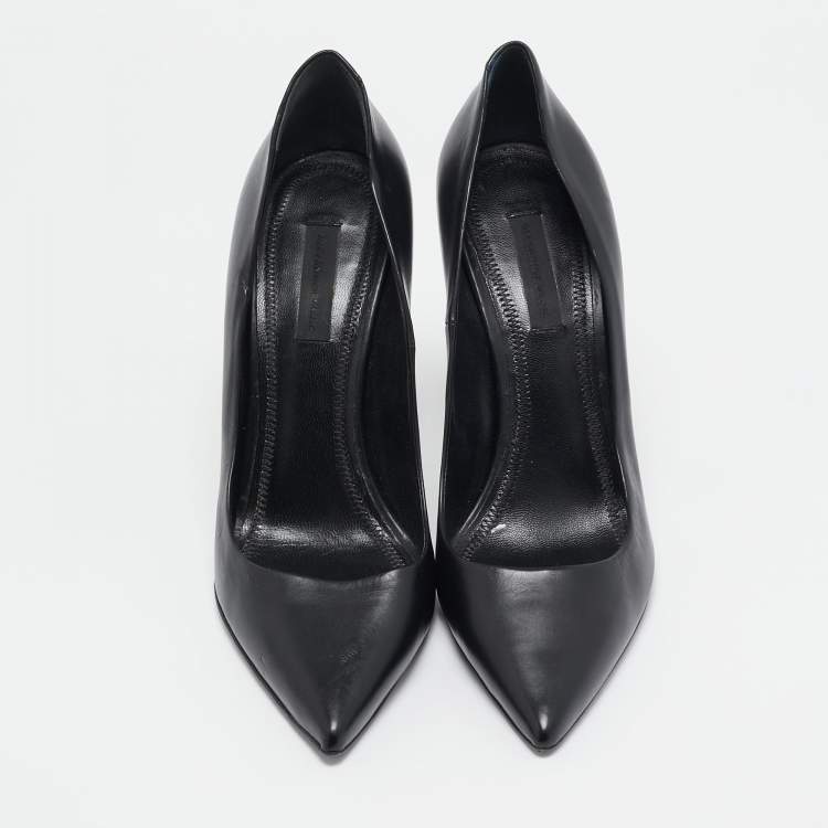 Pre Owned Alexander Wang Black Leather Pointed Toe Pumps Size 39