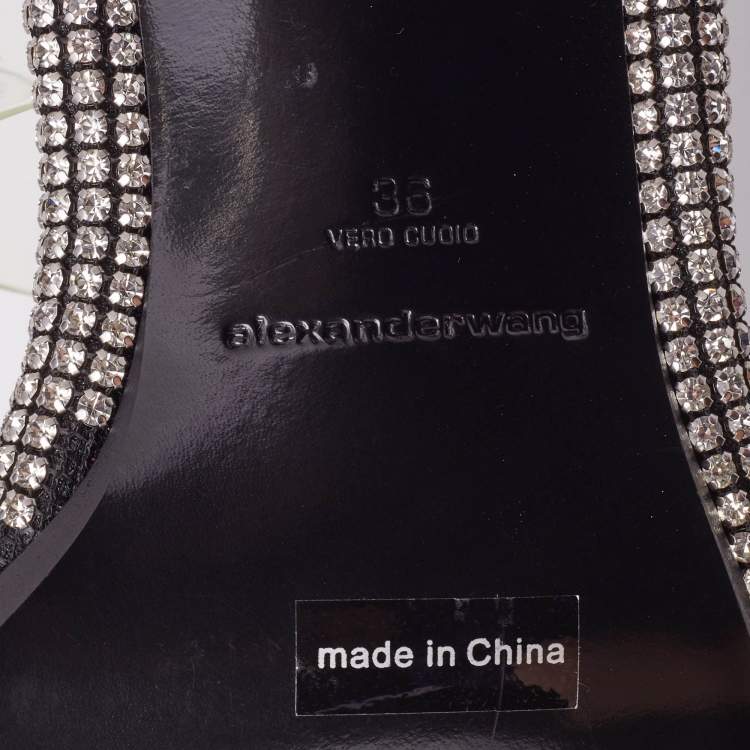 Pre Owned Alexander Wang Transparent PVC Nova Slide Sandals Size 36