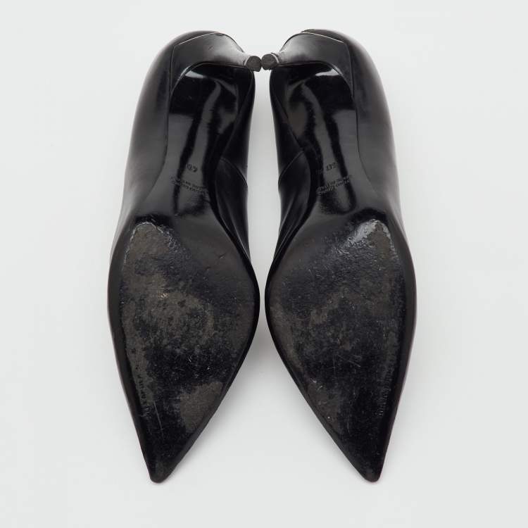 Pre Owned Alexander Wang Black Leather Pointed Toe Pumps Size 40