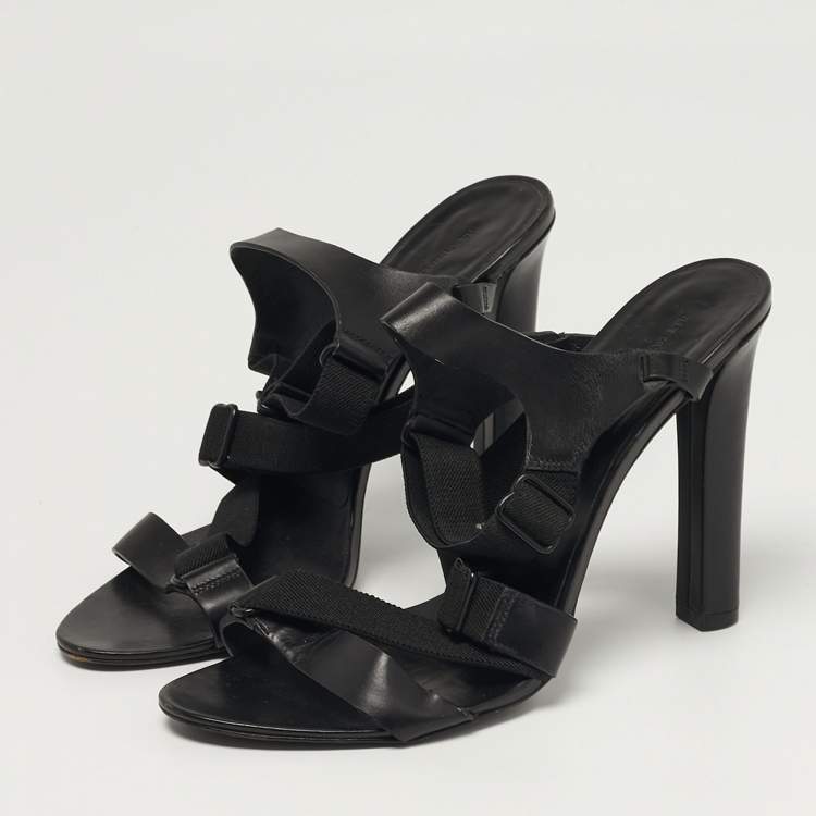 Pre Owned Alexander Wang Size 41 Black Leather Ankle Strap Sandals