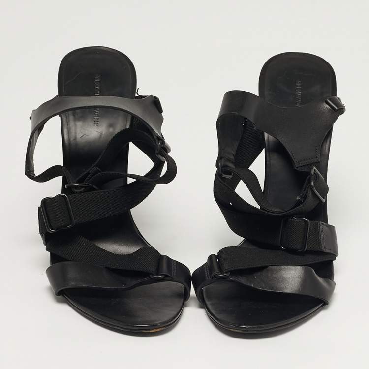 Pre Owned Alexander Wang Size 41 Black Leather Ankle Strap Sandals