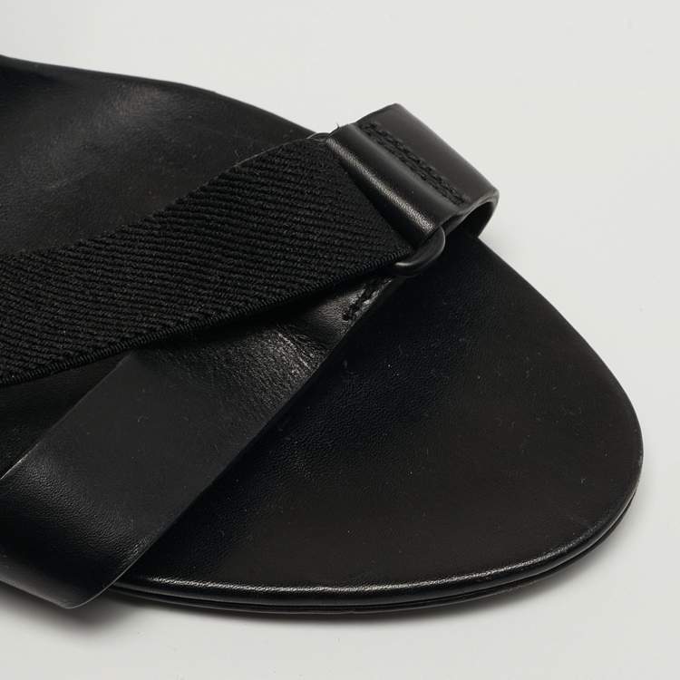 Pre Owned Alexander Wang Size 41 Black Leather Ankle Strap Sandals