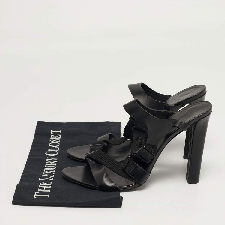 Pre Owned Alexander Wang Size 41 Black Leather Ankle Strap Sandals