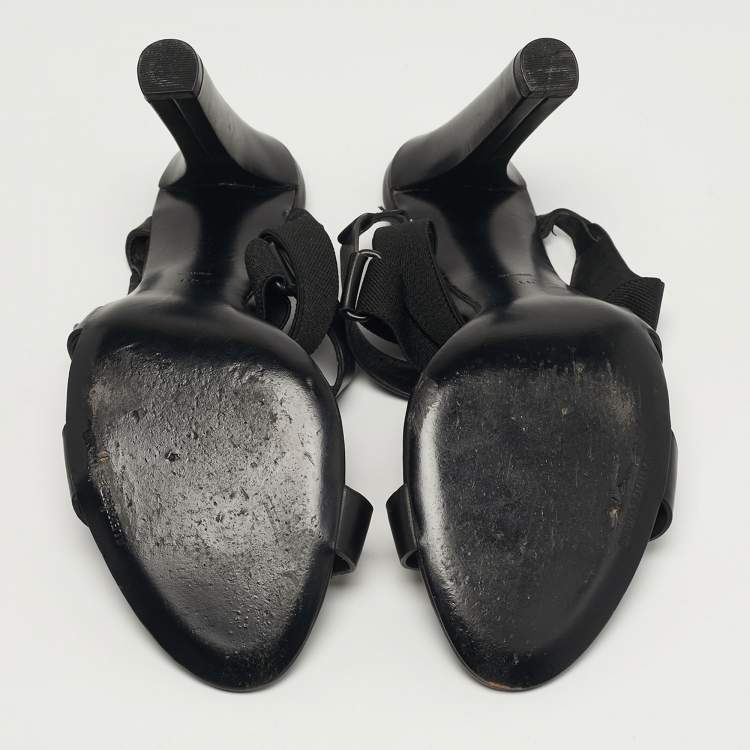 Pre Owned Alexander Wang Size 41 Black Leather Ankle Strap Sandals