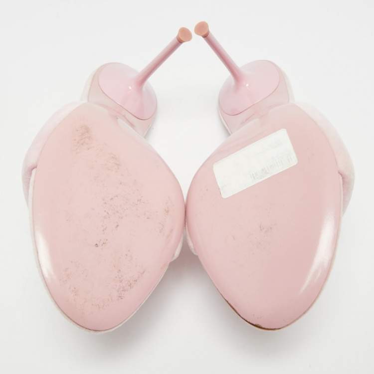 مملوكة مسبقًا Alexander Wang Sienna Size 40 Pink Velvet Mules